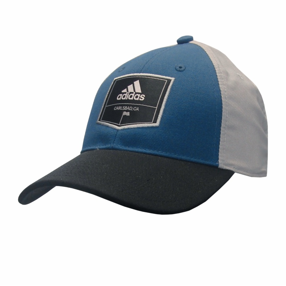 Adidas Snap Back Adjustable Golf Hat - Blue & Grey